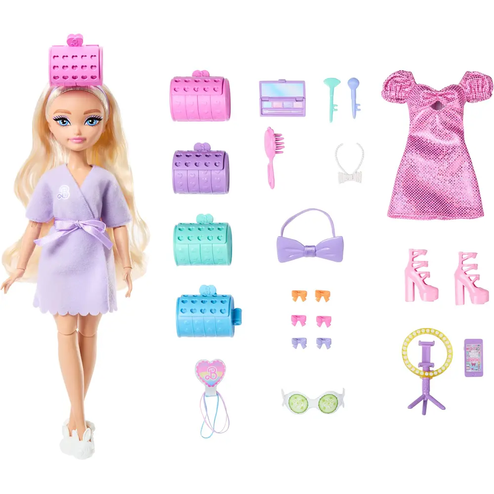 Mattel poupée Barbie Malibu Dream Besties avec accessoires coiffure