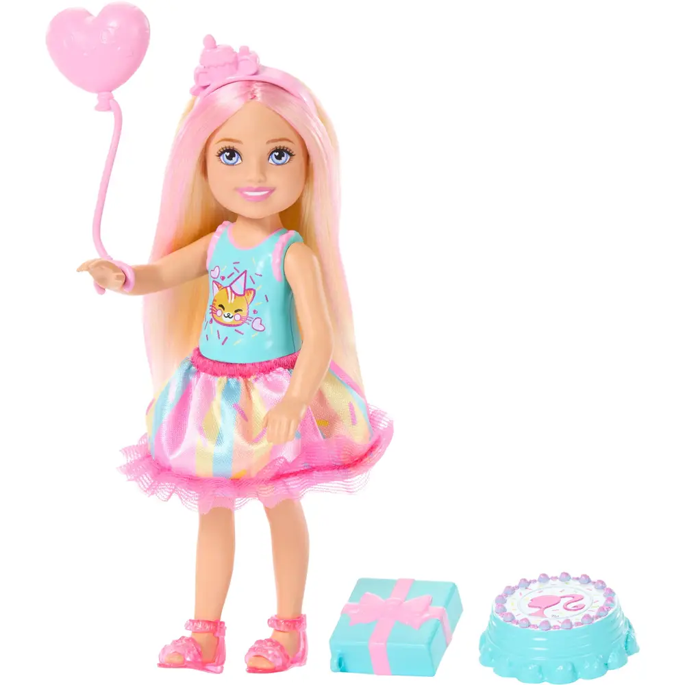 Mattel Barbie Chelsea poupée d'anniversaire avec accessoires - Jouet Barbie