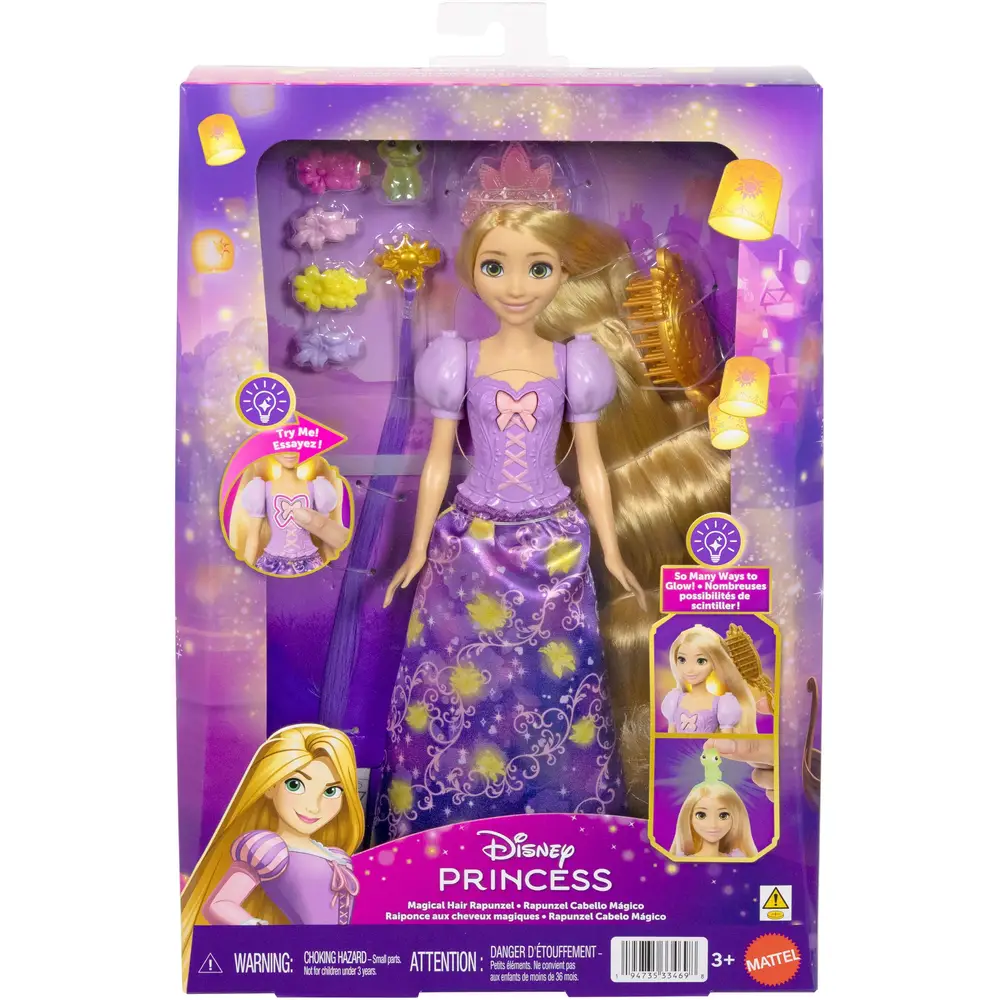 Mattel Disney Princess poupée mode cheveux magiques Raiponce jouet