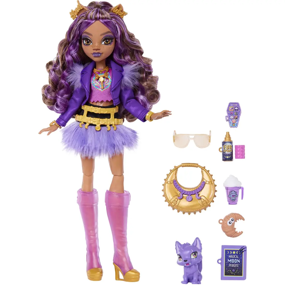 Mattel Monster High Clawdeen Wolf - Poupée mannequin avec accessoires