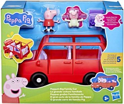 Hasbro Peppa Pig grande voiture familiale jouet avec Peppa et Evie