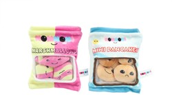 OttoSimon peluche jouet marshmallows et pancakes 2 assortis doudou