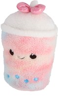 Pluchiez peluche doudou rose glace cupcake bubbletea 30 cm jouet-3