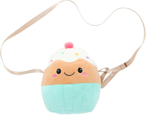 Pluchiez sac à main peluche arc-en-ciel cupcake accessoire de jeu-3