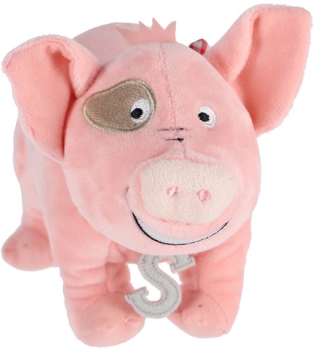 Bambolino Toys peluche Sebastiaan cochon 22 cm Fien et Teun doudou