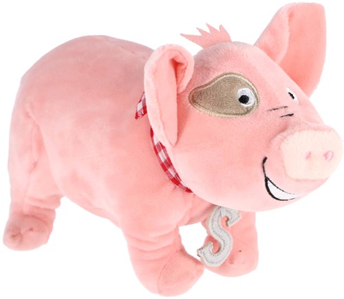 Bambolino Toys peluche Sebastiaan cochon 22 cm Fien et Teun doudou-2