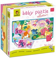 Ludattica puzzle bébé licorne - jouet éducatif carton 32 pièces-2