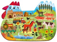 Puzzle en bois LUDATTICA - Ferme-3