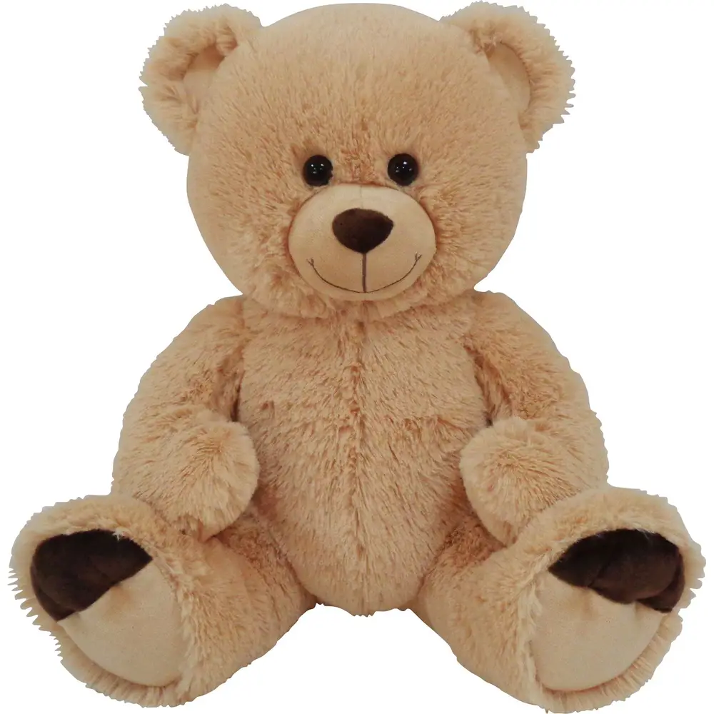 Amia ours en peluche assis 50cm peluche lavable marron