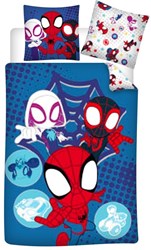 Lobbes housse de couette Spidey - linge de lit Spider-Man enfant 140x200cm