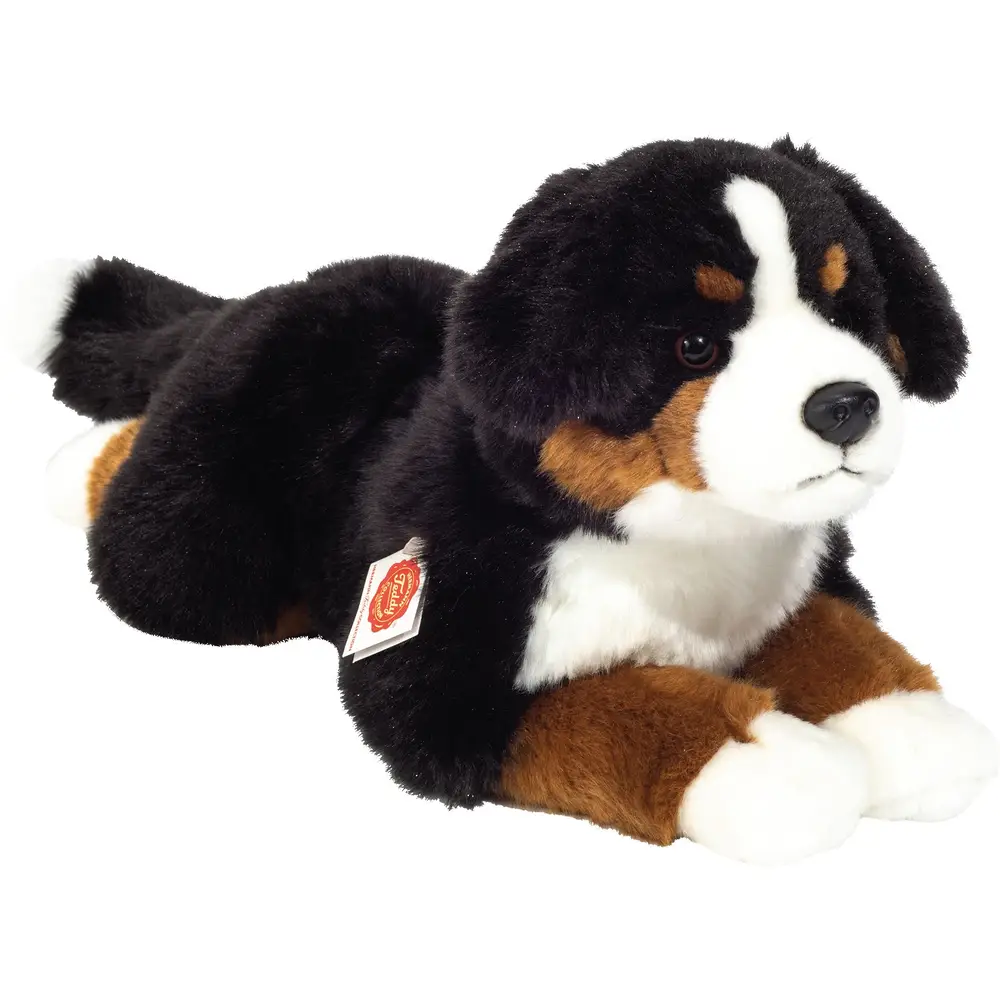 Hermann Teddy peluche Berner Sennenhund couché 40 cm chien doux