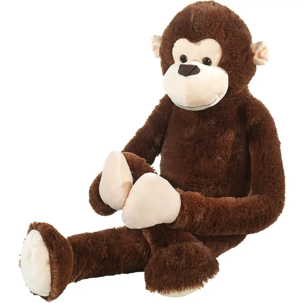 Heunec peluche singe 100 cm - articulé - peluche synthétique