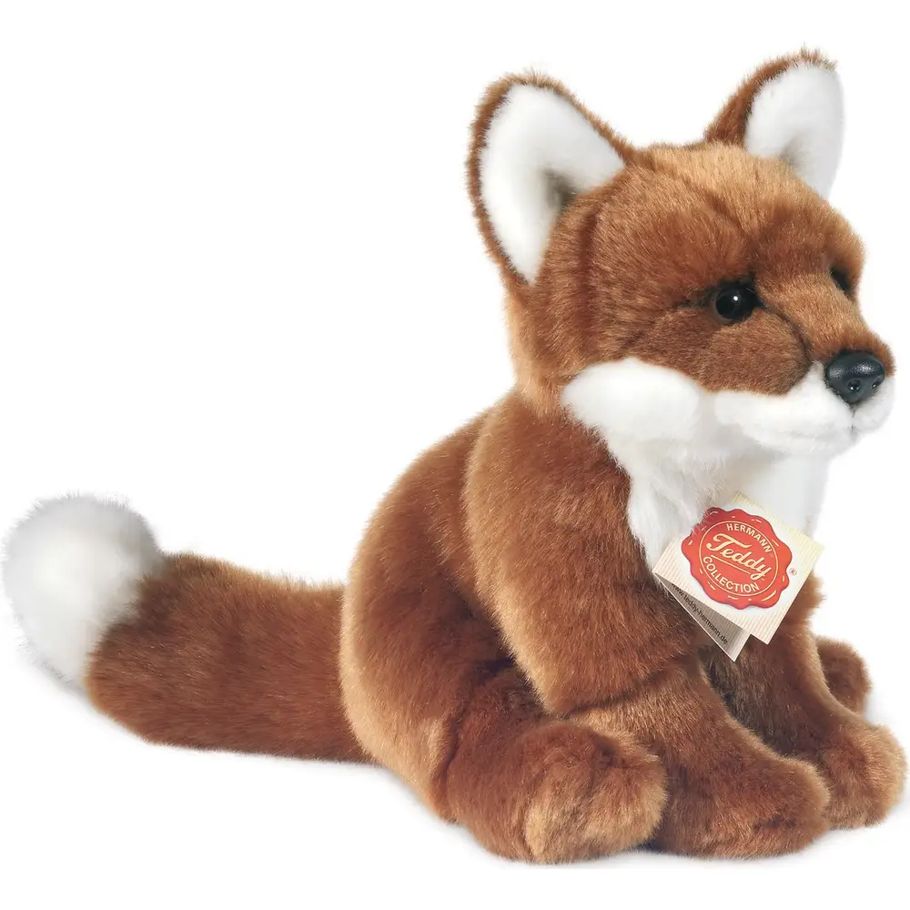 Hermann Teddy peluche renard jouet doux roux 20 cm animal de la forêt