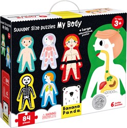 Banana Panda Puzzle Super-sized Mon Corps - 3+ - 84 pièces