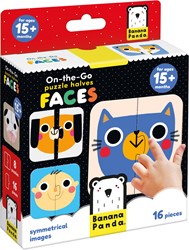 Banana Panda Puzzle Half Faces On-the-Go 15m+
