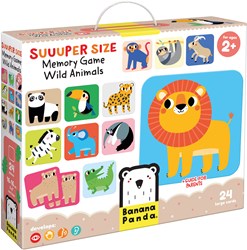 Banana Panda Super size memo jeu animaux sauvages 2+