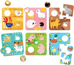 Banana Panda Puzzle Trouve les mêmes animaux de la ferme 2+