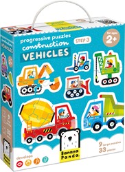 Banana Panda Puzzle Step by Step Véhicules 2+