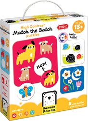 Banana Panda Puzzle à haut contraste Trouvez les mêmes 15m+