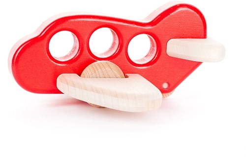 Bajo avion en bois - jouet durable avion multicolore