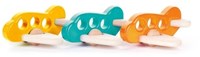 Bajo avion en bois - jouet bleu clair durable pour enfants
