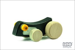 Bajo jouet en bois - figurine chenille roulante pour enfants