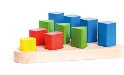 Tableau de triage en bois Bajo en forme de pyramide - 10 blocs