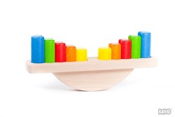 Balance en bois Bajo avec blocs - Jeu d'équilibre