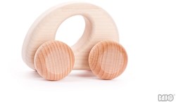 Bajo Voiture en Bois Ovale - Jouet en bois naturel pour enfants