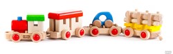 Bajo train en bois à construire - jouet éducatif et créatif