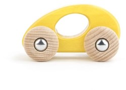Bajo voiture jouet en bois limousine jaune durable eco