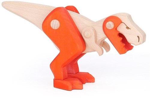 Bajo jouet dinosaure en bois T-Rex - Série Extinct Animals