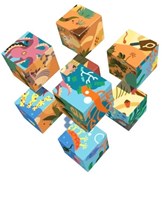 Bajo puzzle en bois à blocs Reef & Desert 2-en-1 jouet éducatif