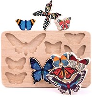 Bajo jouet éducatif papillons - World of butterflies sorter-2