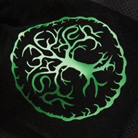 Q-Workshop Forest - Sac à dés en velours noir et vert-2
