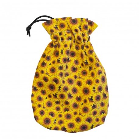 Q-Workshop pochette à dés jaune - Full Art Dice Pouch Sunflower RPG