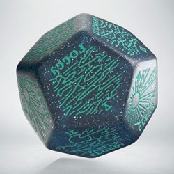 Q-Workshop dé générateur de météo jumbo D12 bleu turquoise