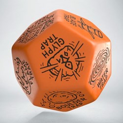 Q-Workshop jeu de dés Trap Generator D12 orange noir