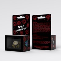 Q-Workshop jeu de dés Trap Generator D12 Noir & Jaune-2