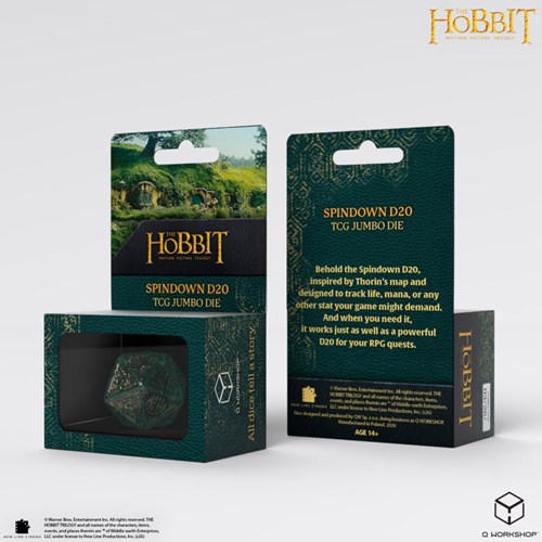 Q-Workshop dé The Hobbit Spindown D20 - Verdant Jumbo TCG-2