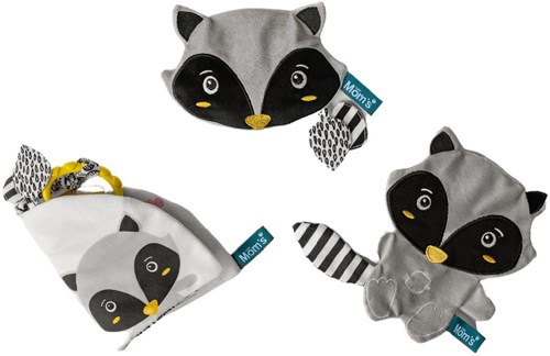 Mom's Care SOFT BABY TOYS Raccoon Pedro sensory book 6
