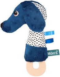 Mom's Care jouet de dentition bébé chien Jami avec anneau de dentition en silicone