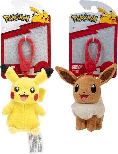 Pokémon Clip On Plush Assorti