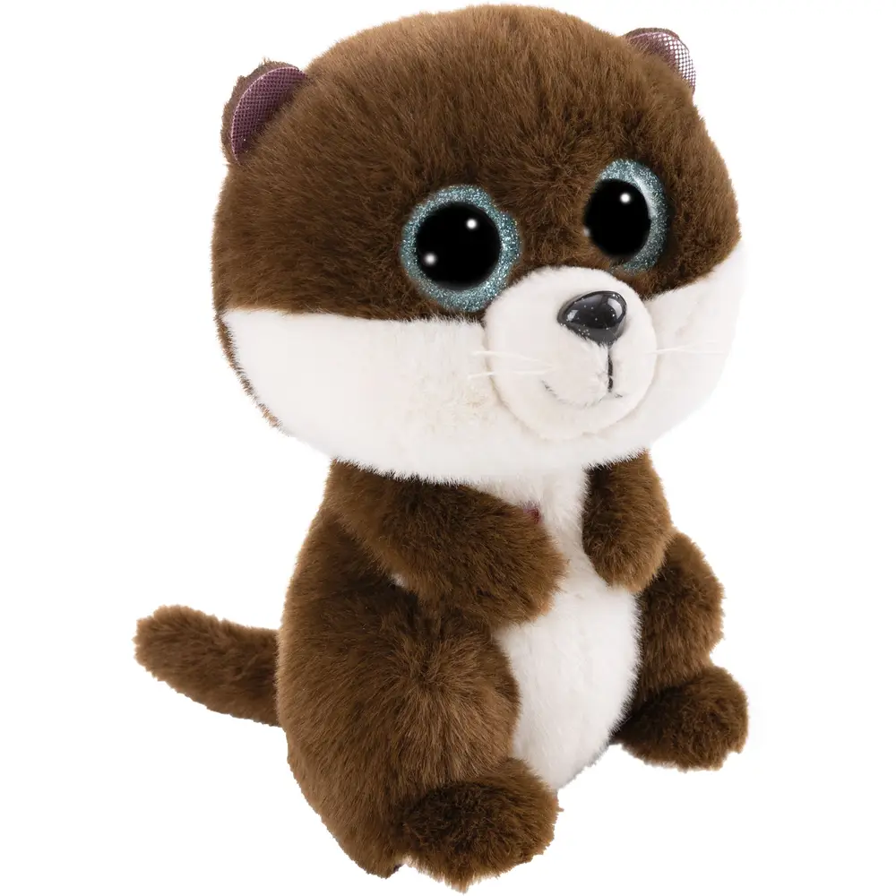 Nici peluche loutre Olly 15cm - jouet doux avec yeux pailletés