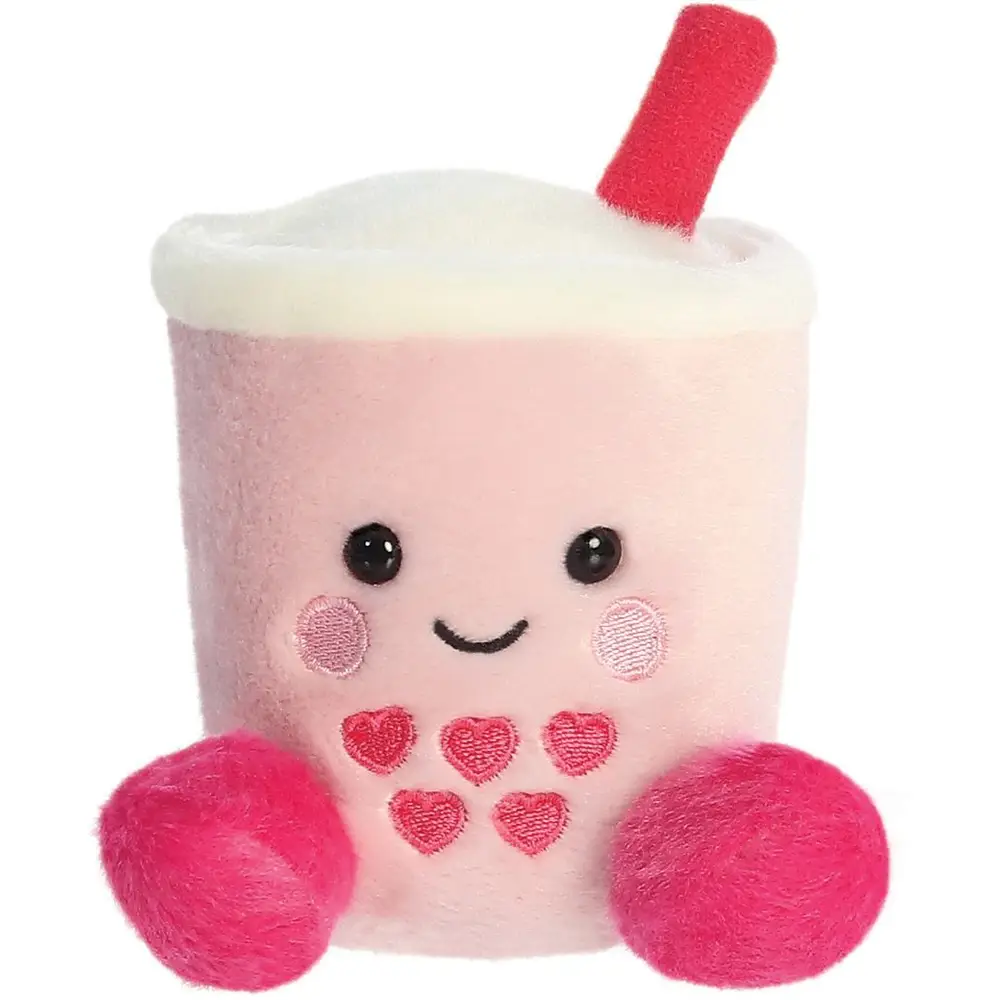 Aurora peluche Palm Pals Tangy Heart Boba rose doudou 13 cm cadeau