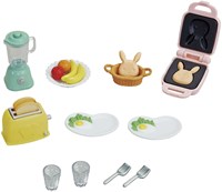 Sylvanian Families set d’accessoires petit-déjeuner maison de poupée jouet-3