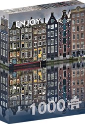 Enjoy Puzzle puzzle maisons des canaux d’Amsterdam - 1000 pièces
