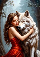 Enjoy Puzzle Lady and the Wolf (1000)-2