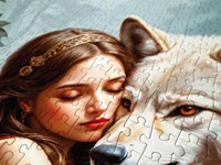 Enjoy Puzzle Lady and the Wolf (1000)-3