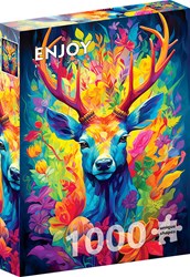 Enjoy Puzzle puzzle Crowned Stag 1000 pièces multicolore